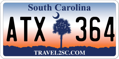 SC license plate ATX364