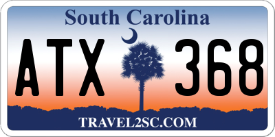 SC license plate ATX368