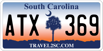 SC license plate ATX369
