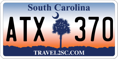 SC license plate ATX370