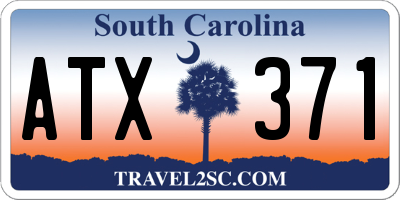 SC license plate ATX371