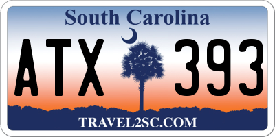 SC license plate ATX393