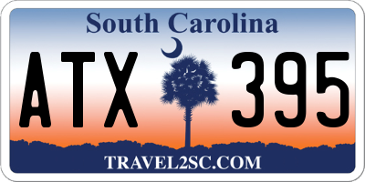 SC license plate ATX395