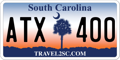 SC license plate ATX400