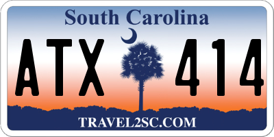 SC license plate ATX414