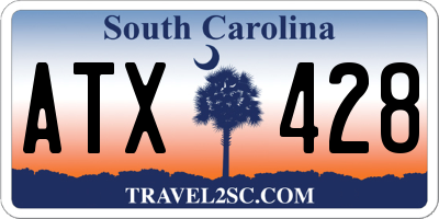 SC license plate ATX428