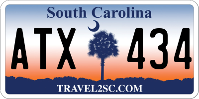 SC license plate ATX434