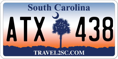 SC license plate ATX438