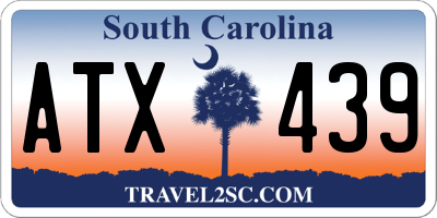 SC license plate ATX439