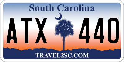 SC license plate ATX440