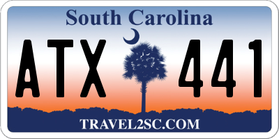 SC license plate ATX441