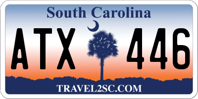 SC license plate ATX446
