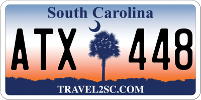 SC license plate ATX448