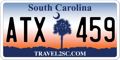 SC license plate ATX459