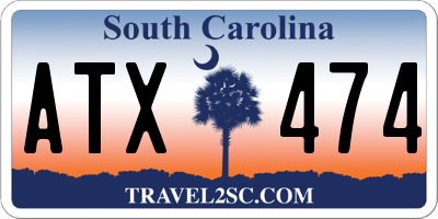 SC license plate ATX474