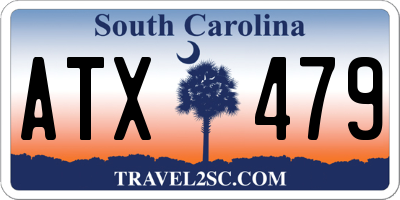 SC license plate ATX479