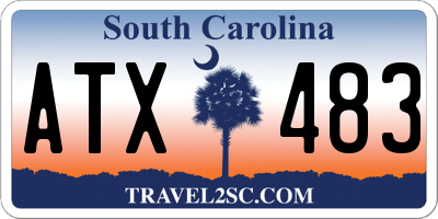 SC license plate ATX483