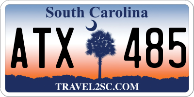 SC license plate ATX485
