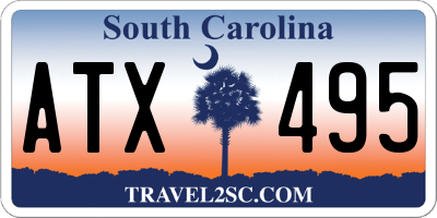 SC license plate ATX495