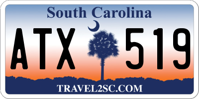 SC license plate ATX519
