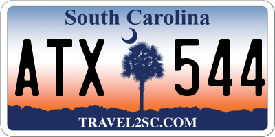 SC license plate ATX544