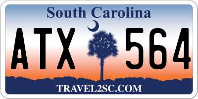 SC license plate ATX564