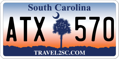 SC license plate ATX570