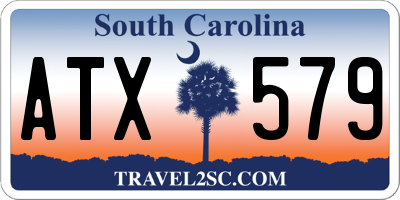 SC license plate ATX579
