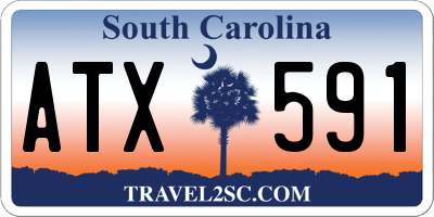 SC license plate ATX591
