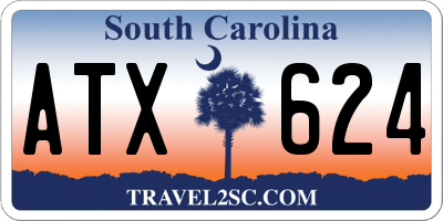 SC license plate ATX624