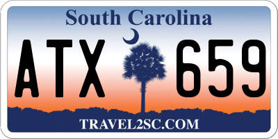 SC license plate ATX659