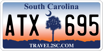 SC license plate ATX695