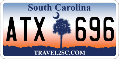 SC license plate ATX696