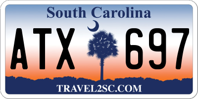 SC license plate ATX697
