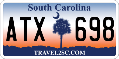 SC license plate ATX698