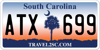 SC license plate ATX699