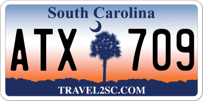 SC license plate ATX709