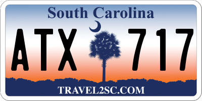 SC license plate ATX717