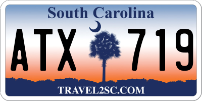 SC license plate ATX719