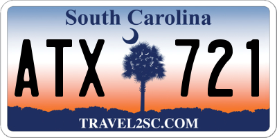 SC license plate ATX721