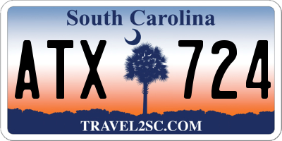 SC license plate ATX724