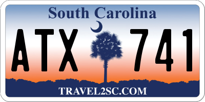 SC license plate ATX741