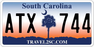 SC license plate ATX744