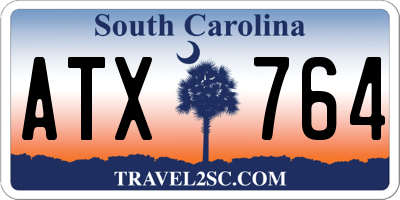 SC license plate ATX764