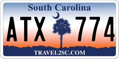 SC license plate ATX774