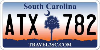 SC license plate ATX782