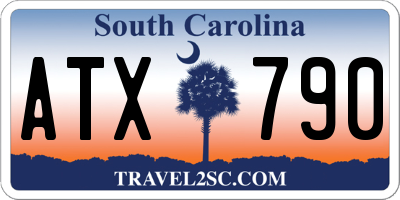 SC license plate ATX790