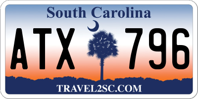 SC license plate ATX796