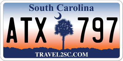 SC license plate ATX797