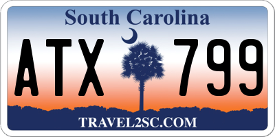 SC license plate ATX799